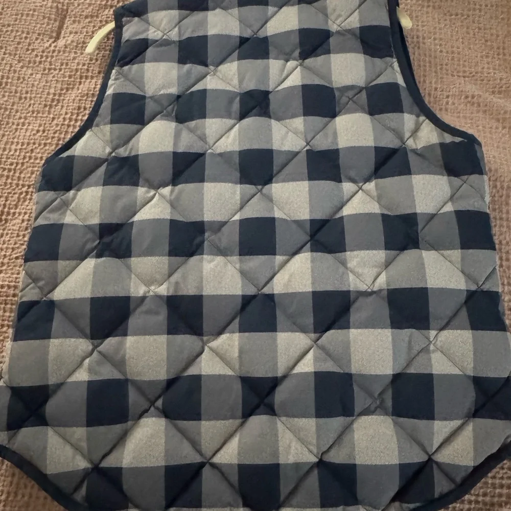 J Crew Buffalo Check Quilted Vest - Picture 4 of 4